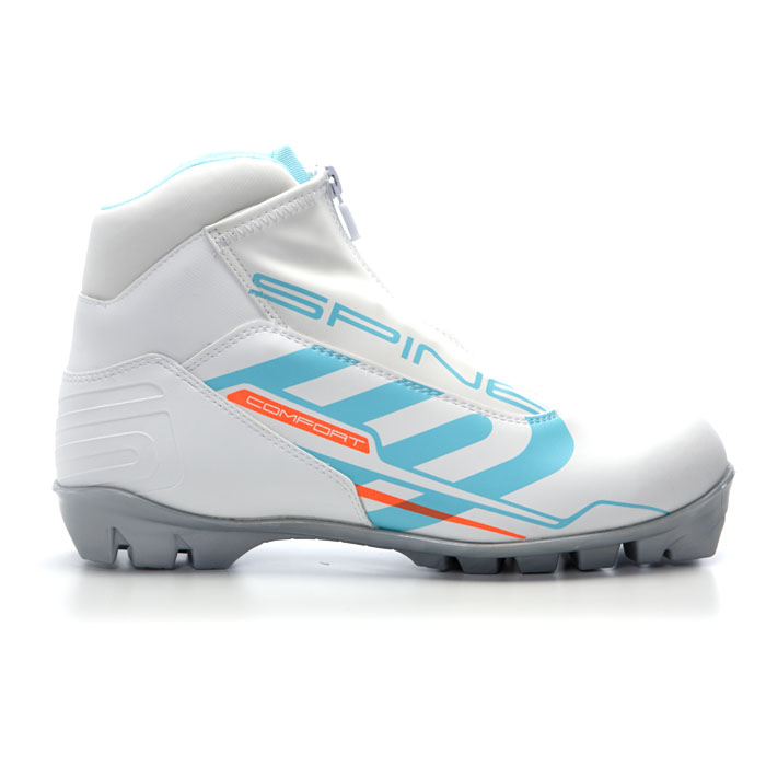 Лыжные ботинки SPINE SNS Comfort (483/4) (белый/бирюзовый)