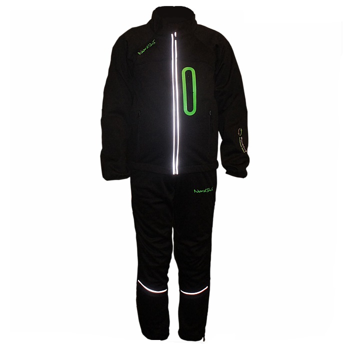 Костюм разминочный Jr. NORDSKI Active (черный/желтый)