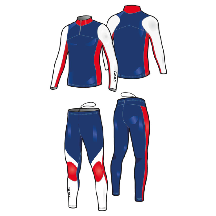 Комбинезон раздельный Jr. KV+ Lahti Two Pieces Suit (Lycra) (синий/белый)