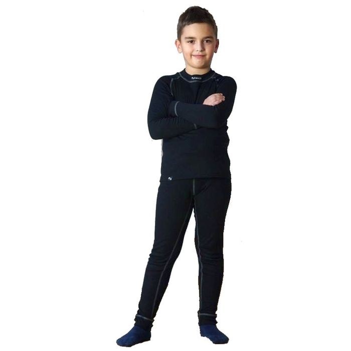 Комплект термобелья Jr. NORDSKI Warm (серый/черный)