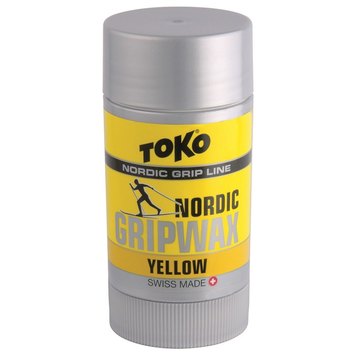 Мазь держания, твердая TOKO Nordic Grip Wax Yellow (0°С -2°С) 25 г.