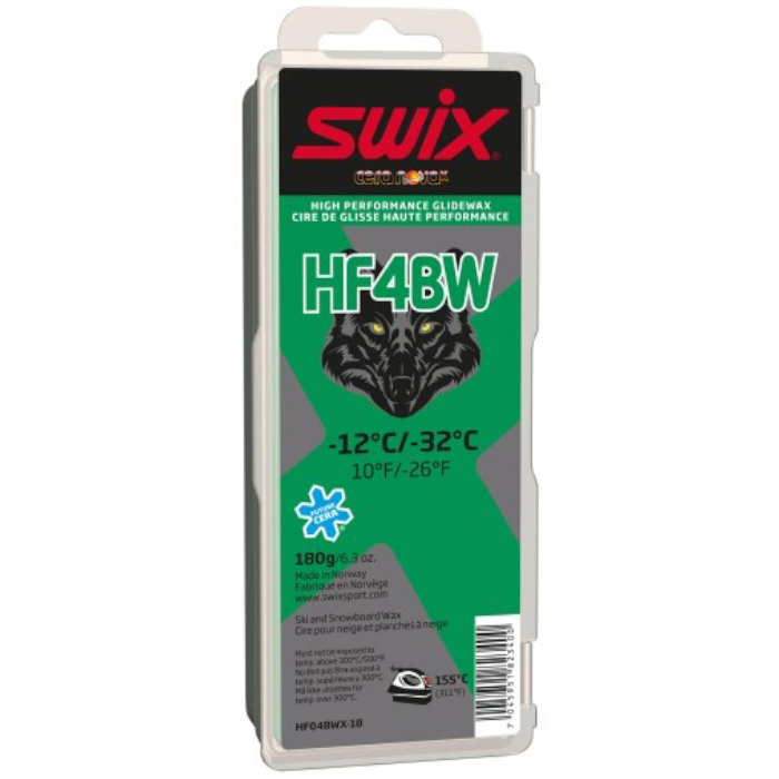 Парафин высокофтористый SWIX HF4BWX Black (-12°С -32°С) 180 г.