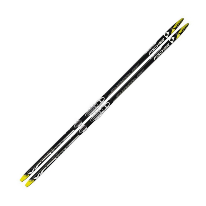 Лыжи беговые FISCHER Superlite Crown Step NIS (черный/белый)