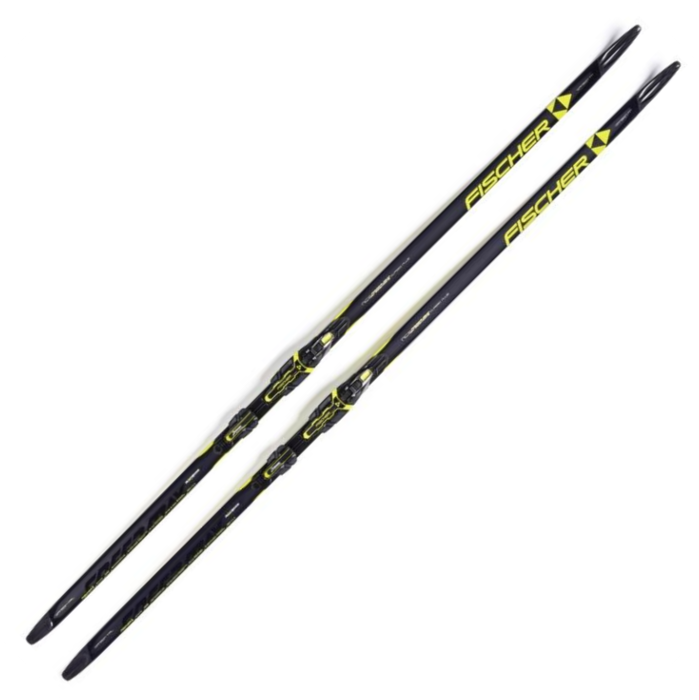 Лыжи беговые FISCHER Speedmax CL Cold Med NIS (черный/желтый)