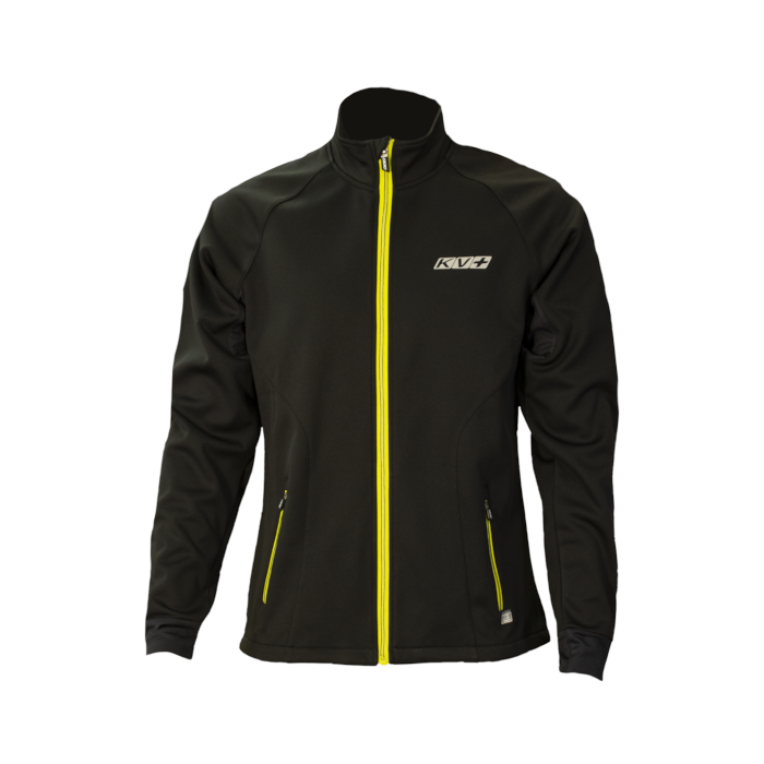 Куртка разминочная KV+ Cross Bib & Brace (pro-wind-tech fabric) (черный/зеленый)