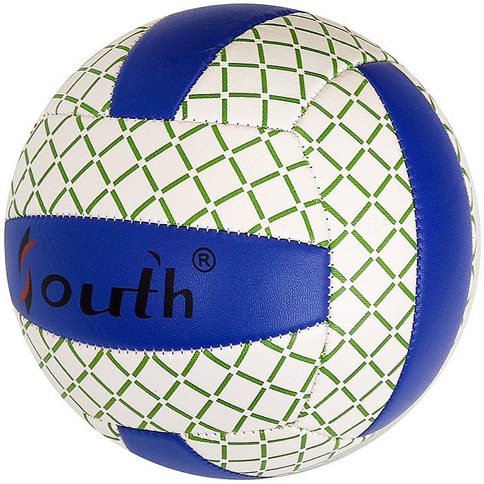 Мяч волейбольный SOUTH (PVC 2.7, 280 гр, маш. сш.) (белый/синий)