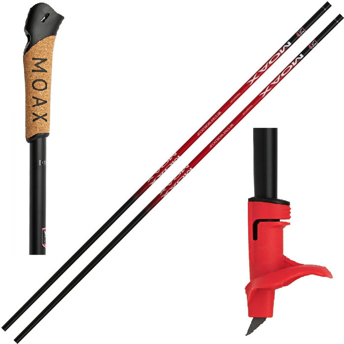 Лыжные палки MOAX (MP10-10) M1 Star WorldCup (Карбон UHM 100%) (черный)