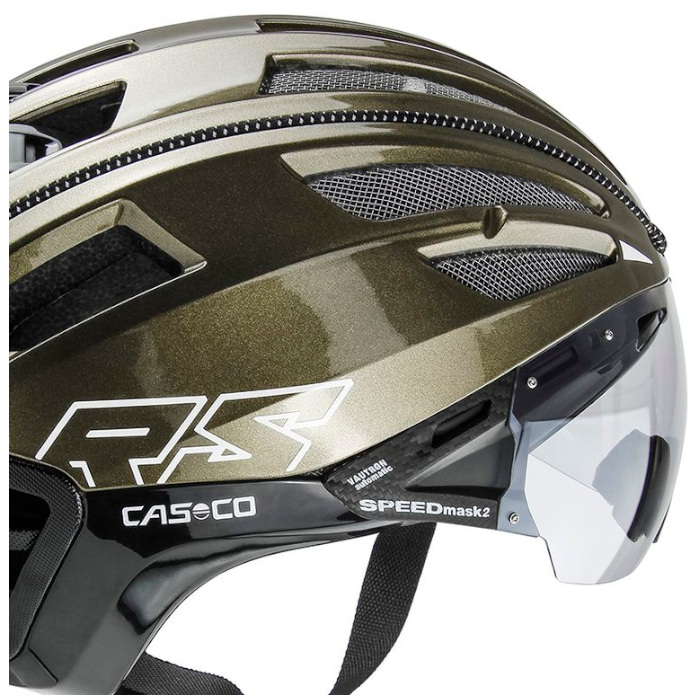 Шлем CASCO SPEEDairo 2 (с визором) (оливковый)