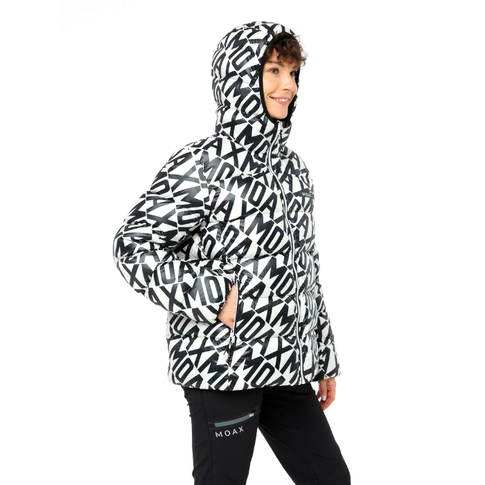 Куртка утепленная женская MOAX Club Team Logo (белый/черный)