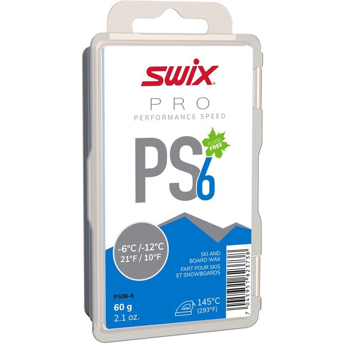 Парафин углеводородный SWIX PS6 Blue (-6°С -12°С) 60 г.