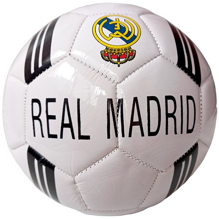 Мяч футбольный MEIK Real Madrid (№5, PVC 1,7 мм, 305 гр., маш. сш.) (белый)
