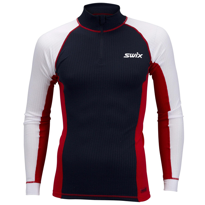 Термобелье мужское (верх) SWIX RaceX (белый/красный/черный)