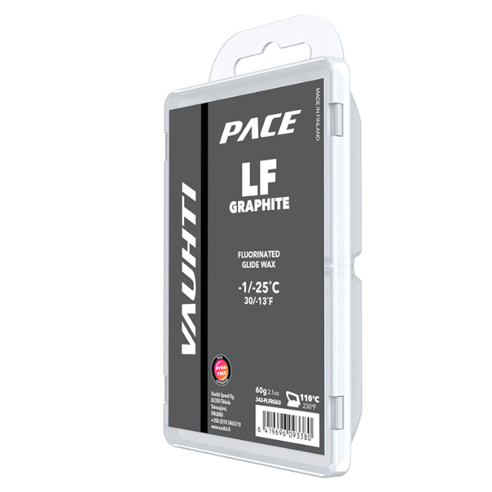 Парафин низкофтористый VAUHTI Pace LF Graphite (-1°С -25°С) 60 г.