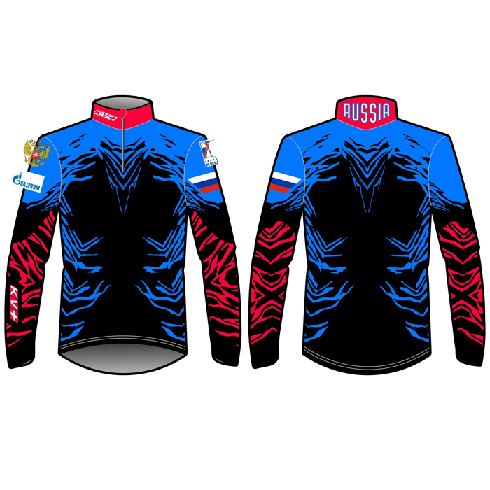 Куртка разминочная KV+ Top Suit Cross Country Man (синий/черный)