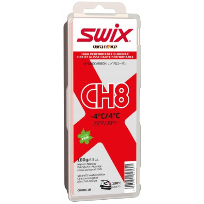 Парафин углеводородный SWIX CH8X Red (+4°С -4°С) 180 г.