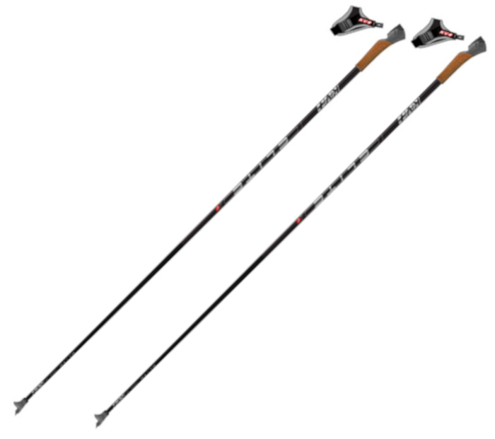 Лыжные палки KV+ (24P017Q) STORM QCD cross country (Карбон 100%) (черный)