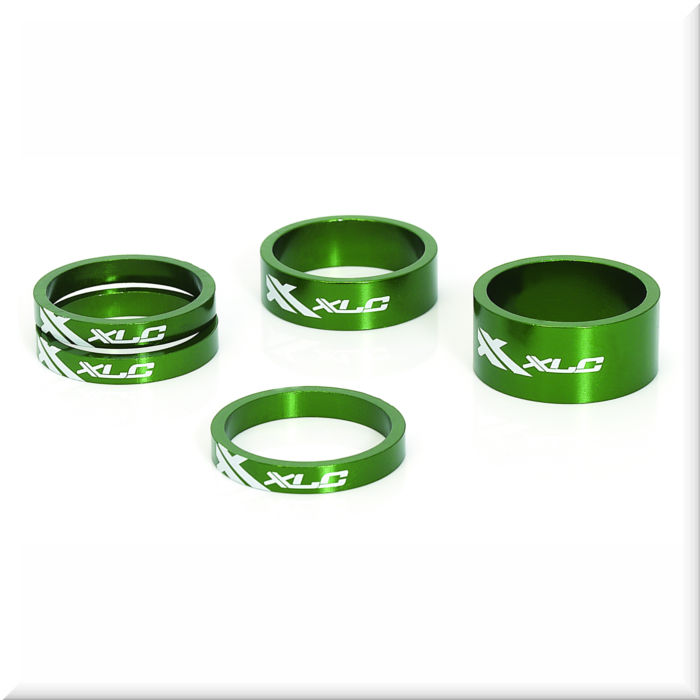 Рулевые XLC A-Head Spacer-Set AS-A02 3 x 5, 1 x 10, 1 x 15, 1 1/8" green