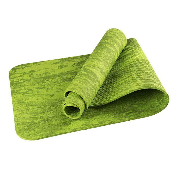 Коврик для йоги SPORTEX (ТПЕ 183х61х0,6 см) (зеленый)