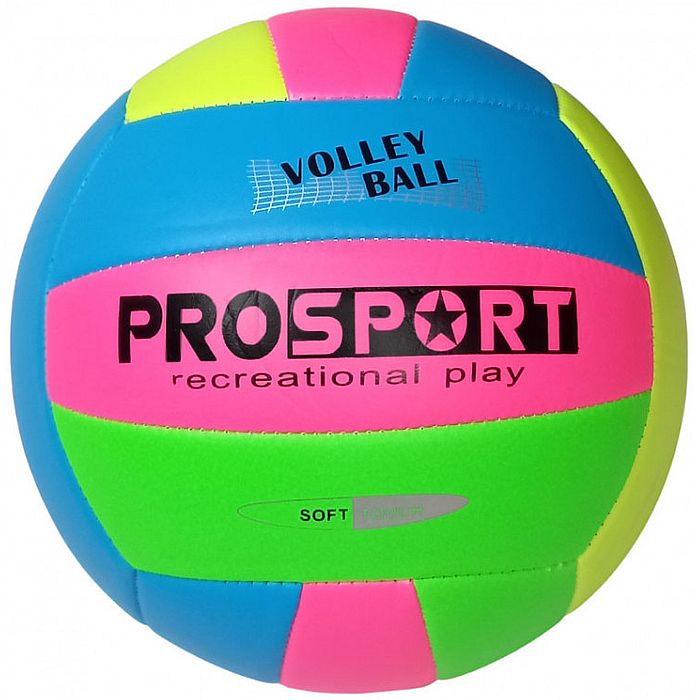 Мяч волейбольный SPORTEX (PU 2.7, 235 гр., маш. сш.) (синий/розовый)