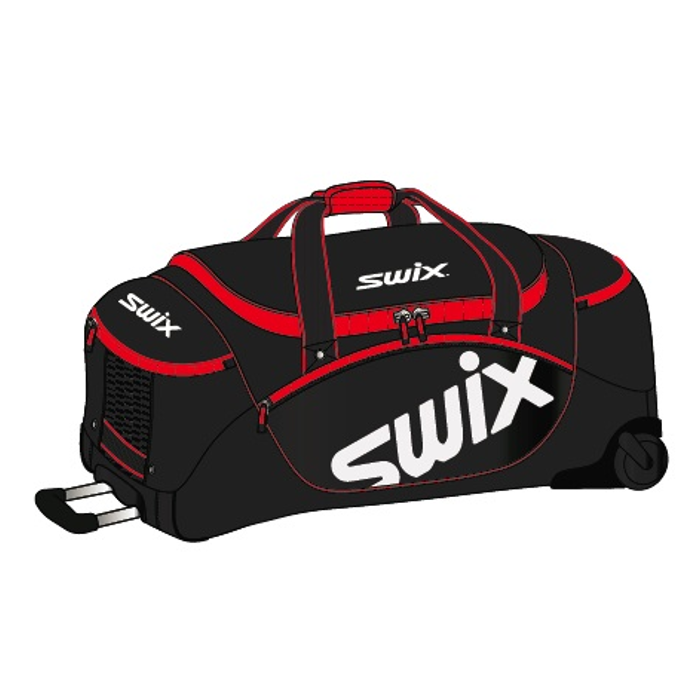 Сумки на колесах SWIX (SW24) багажная, 120 литров (черно/красный)