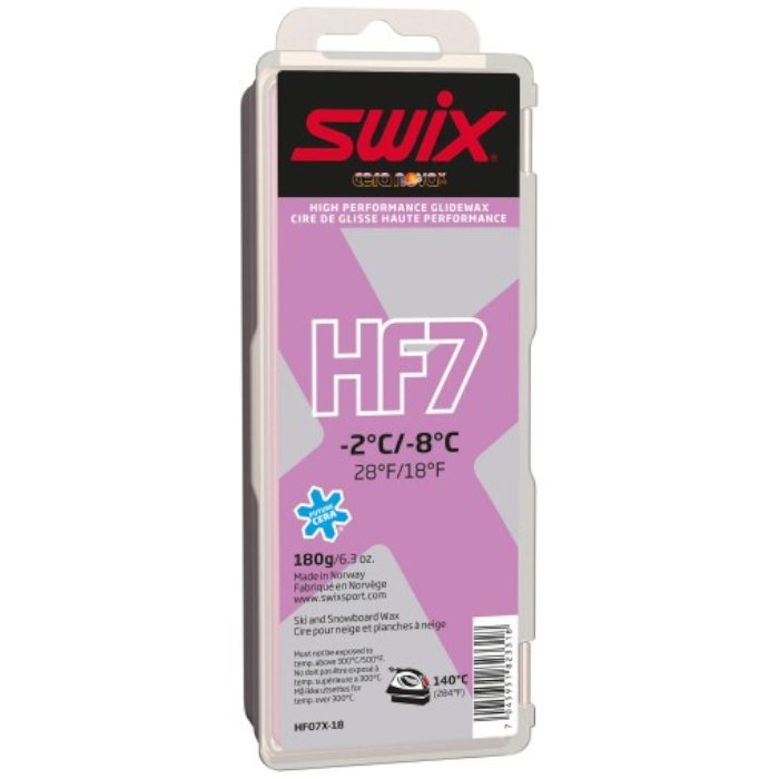 Парафин высокофтористый SWIX HF7X Violet (-2°С -8°С) 180 г.