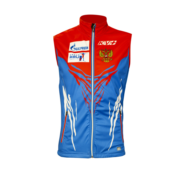 Жилет разминочный KV+ Tornado Vest (синий/красный)