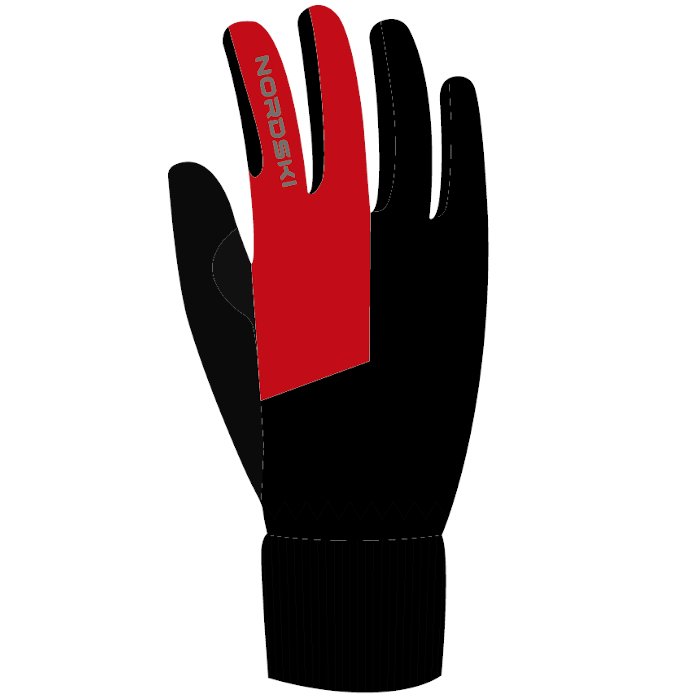 Перчатки лыжные NORDSKI Active WS (черный/красный)