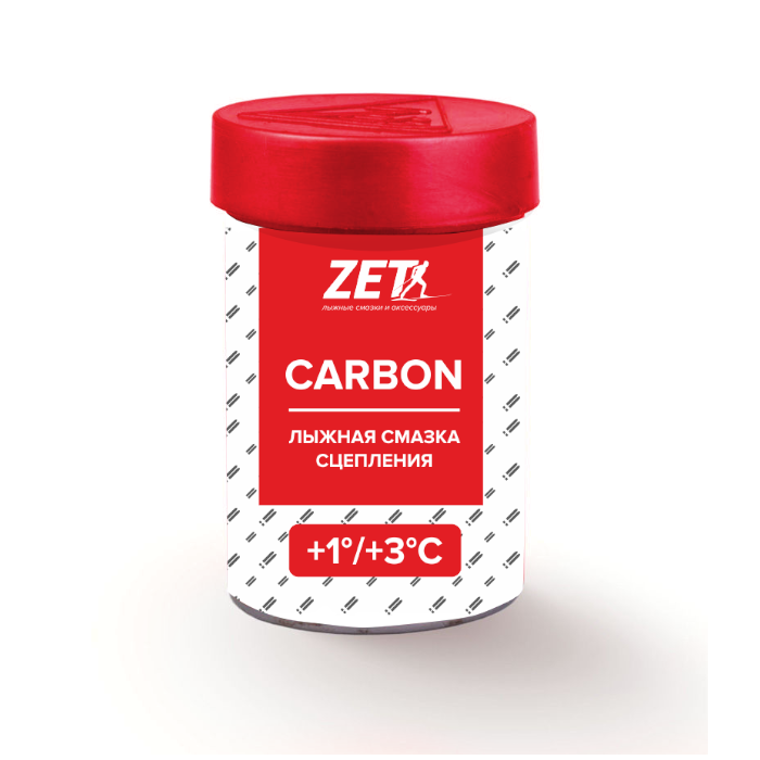 Мазь держания, твердая ZET Carbon Red (+1°С +3°С) 30 г.