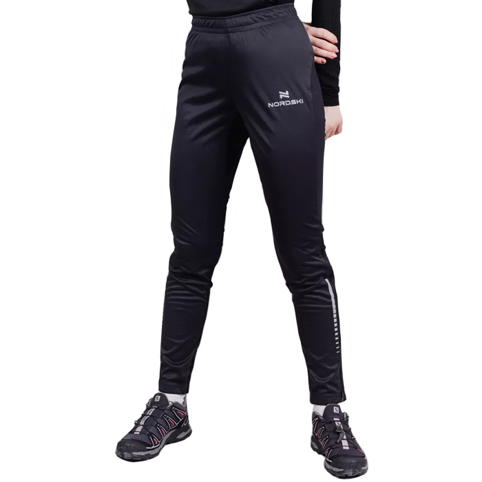 Брюки разминочные женские NORDSKI Pro (черный)
