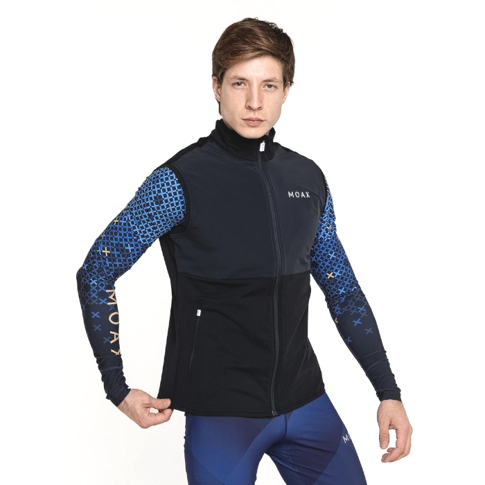 Жилет разминочный MOAX Force Wind (черный)