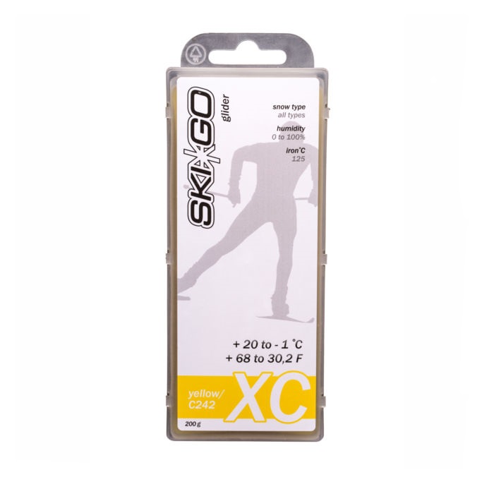 Парафин углеводородный SKIGO XC Glider Yellow (для всех типов снега) (+20°С -1°С) 200 г.