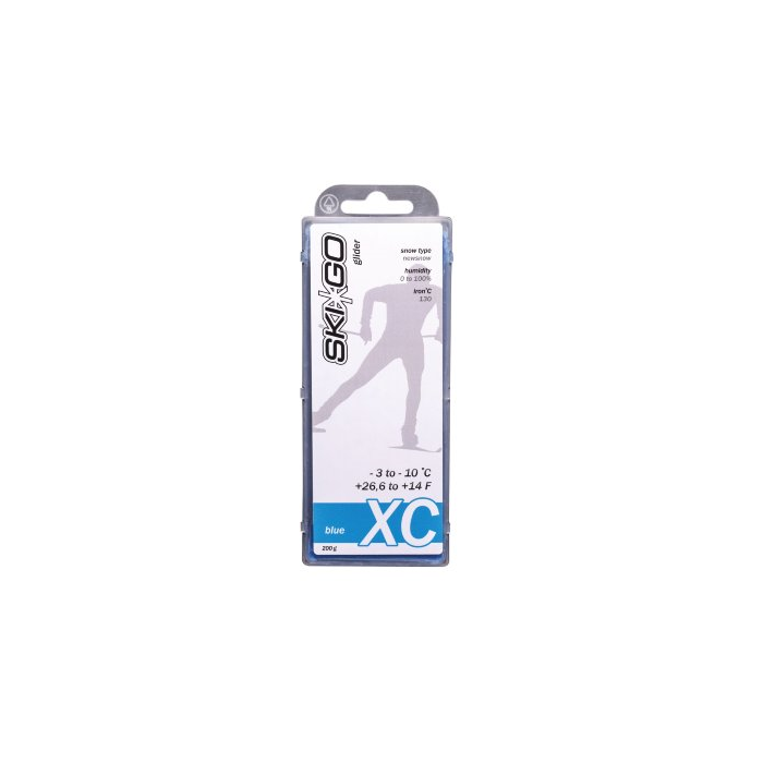 Парафин углеводородный SKIGO XC Glider Blue (сервисный, для всех типов снега) (-3°С -10°С) 6х60 г.