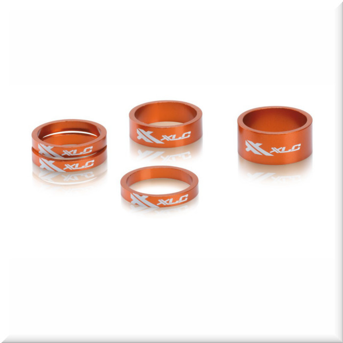 Рулевые XLC A-Head Spacer-Set AS-A02 3 x 5, 1 x 10, 1 x 15, 1 1/8" orange