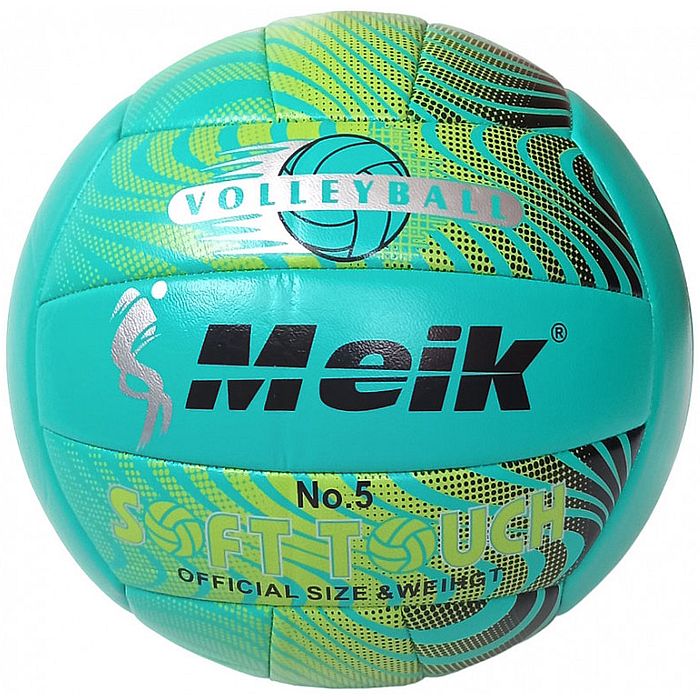 Мяч волейбольный MEIK 2898 (PVC 2.5, 270 гр., маш. сш.) (бирюзовый)