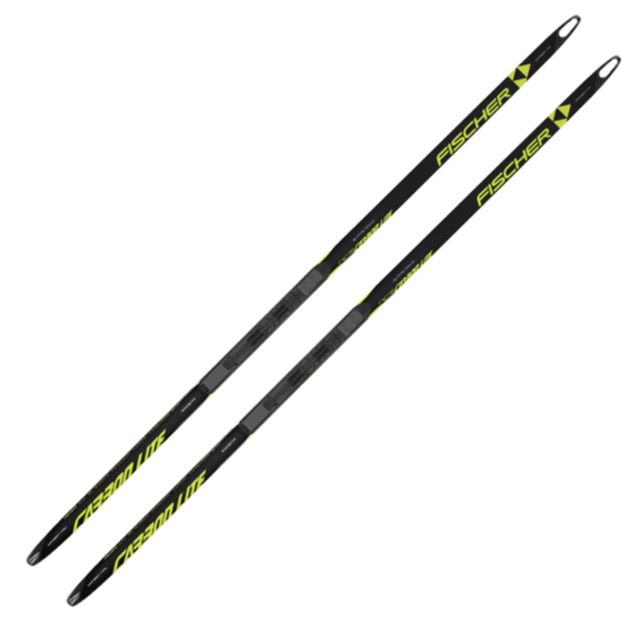 Лыжи беговые FISCHER Carbon SK Cold Stiff Hole NIS (черный/желтый)