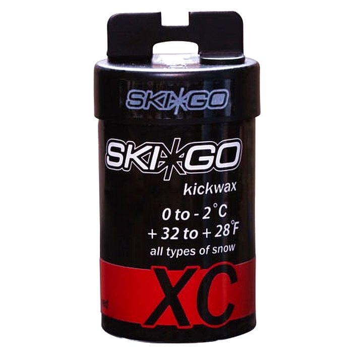 Мазь держания, твердая SKIGO XC Kickwax Red (0°С -2°С) 45 г.