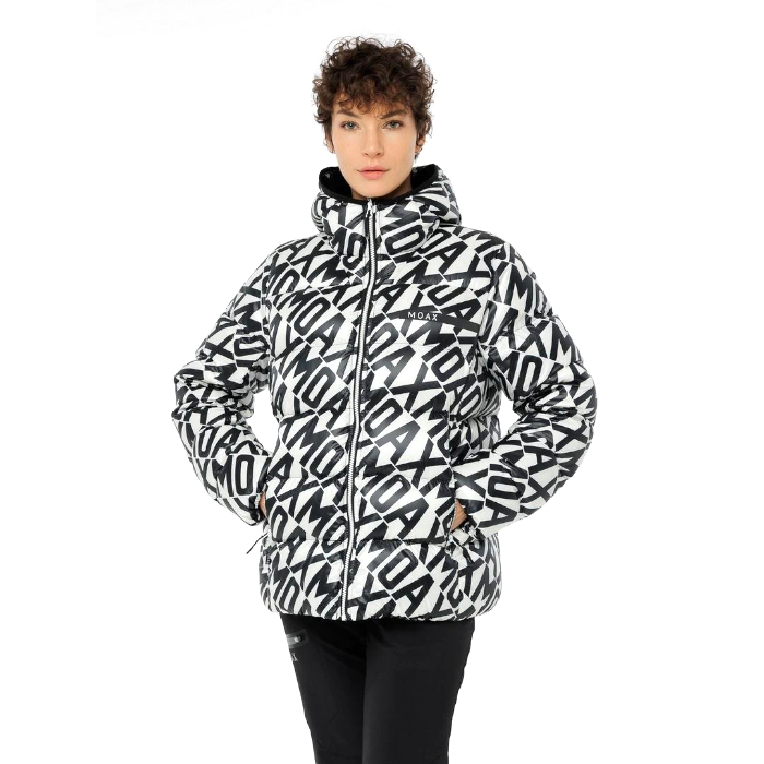Куртка утепленная женская MOAX Club Team Logo (белый/черный)