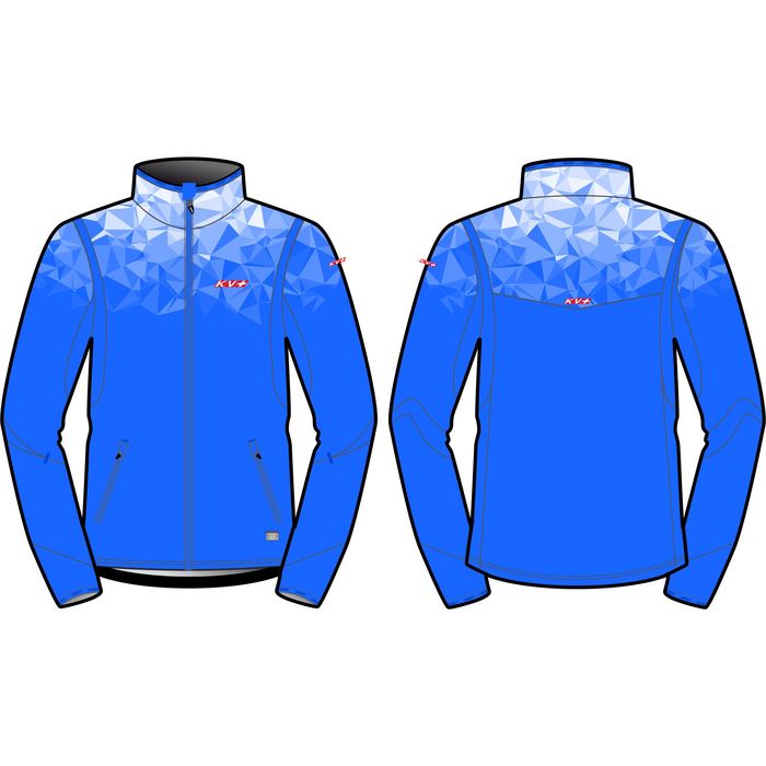 Куртка разминочная KV+ Tornado Jacket (голубой/белый)