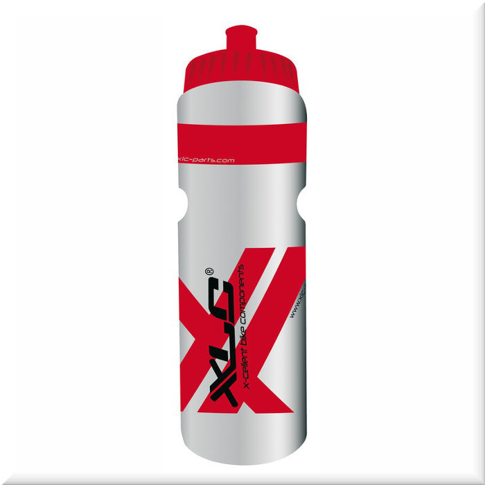 Фляги и держатели XLC Water bottle 750ml, transparent/black/red WB-K02