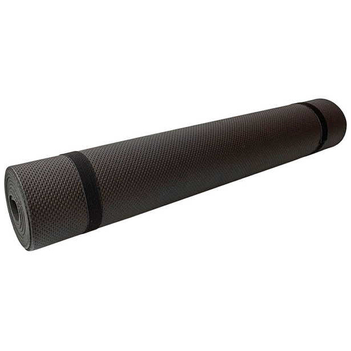Коврик для йоги SPORTEX (ЭВА, 173х61х0,4 см) (черный)