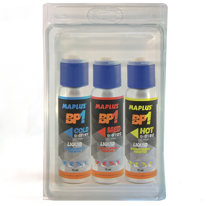 Набор мазей скольжения MAPLUS BP1 Combi L (-22-8°С/-9-2°С/-3-0°С) 75 ml.