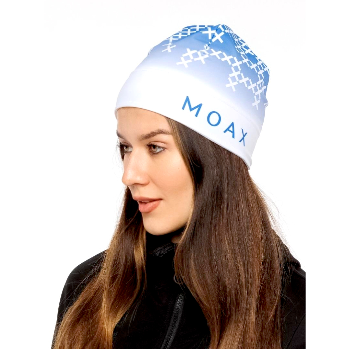 Шапка гоночная MOAX Race (синий/белый)