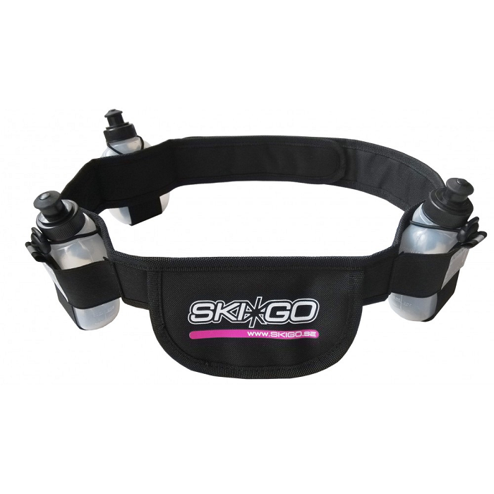 Подсумок под флягу SKIGO (68840) с 3-мя флягами по 170 мл (черный)
