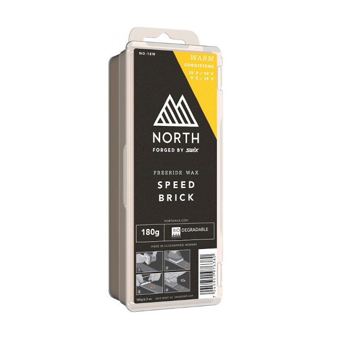 Парафин углеводородный SWIX NO-18W North Speed Brick Warm (парафин "теплый")  180 г.