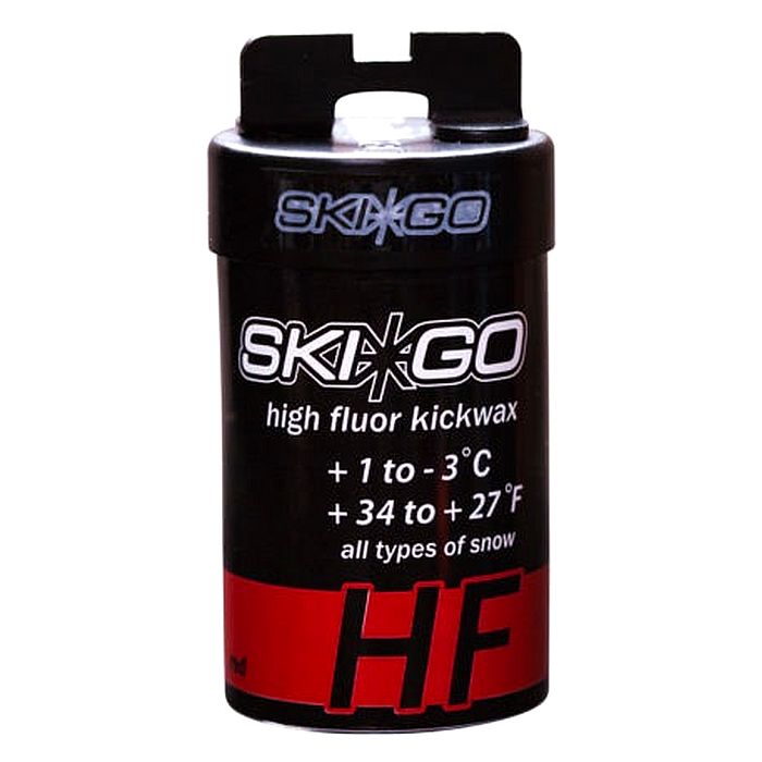 Мазь держания, твердая SKIGO HF Kickwax Red (все типы снега) (+1°С -3°С) 45 г.