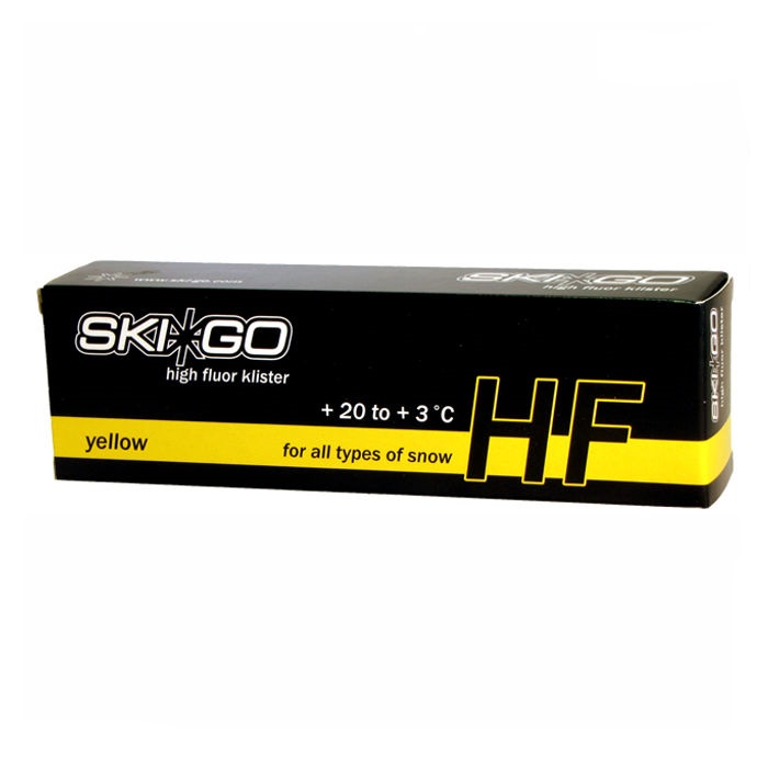 Мазь держания, жидкая SKIGO HF Klister Yellow (любой снег в т.ч. глянец) (+20°С +3°С) 60 г.