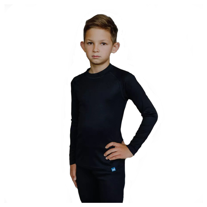 Комплект термобелья Jr. NORDSKI Warm (черный/серый)