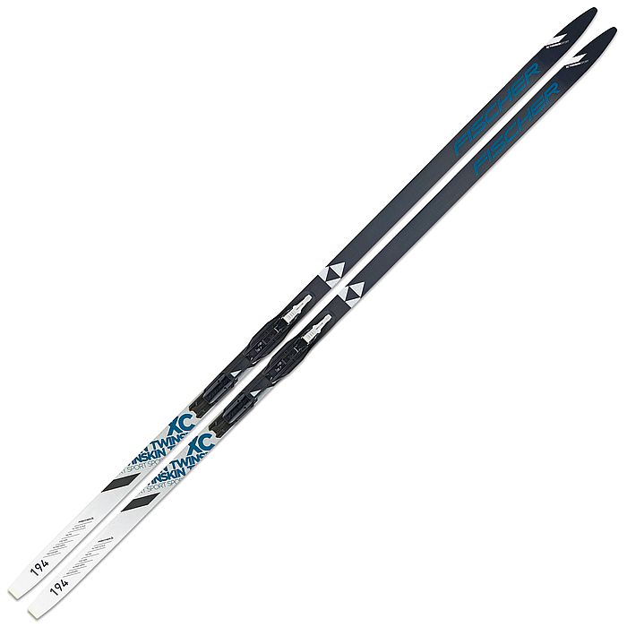 Лыжи беговые FISCHER Twin Skin Sport IFP (серый/белый)
