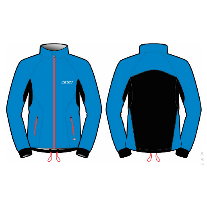 Куртка разминочная KV+ Cross Bib & Brace (pro-wind-tech fabric) (голубой/черный)