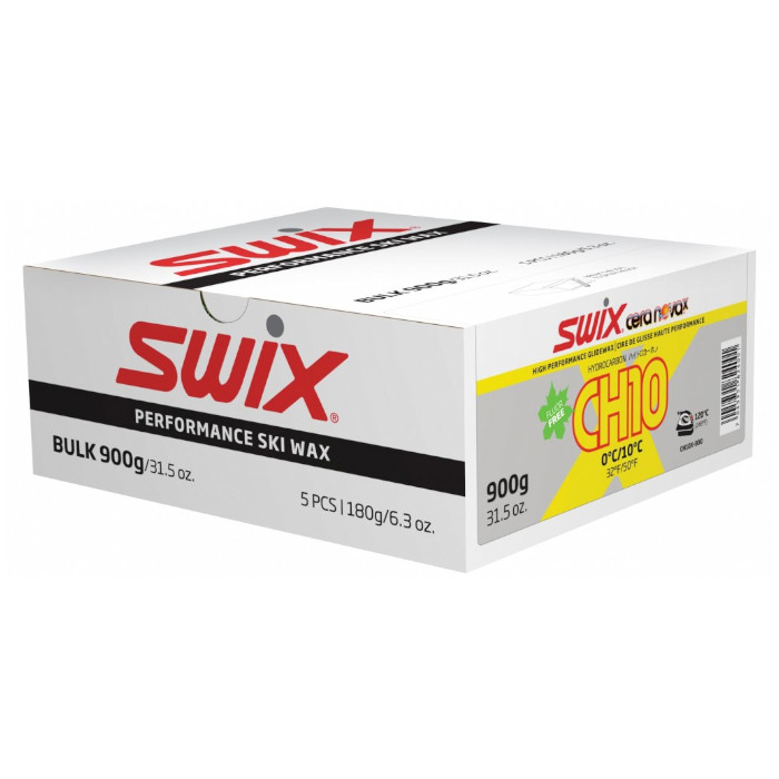 Парафин углеводородный SWIX CH10X Yellow (0°С +10°С) 900 г. (5х180 г.)
